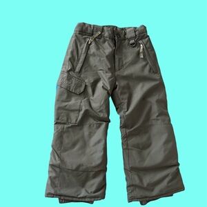 Snow Dragons Durable Gray Kids Snow Pants size 5